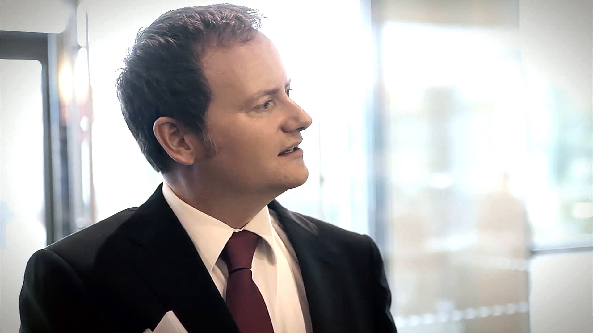 Christian Jull performing in The Innovator